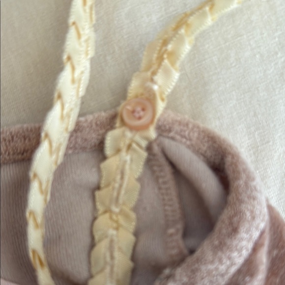 Free People Embellished Peplum Camisole in Cream and Pink - Picture 8 of 12